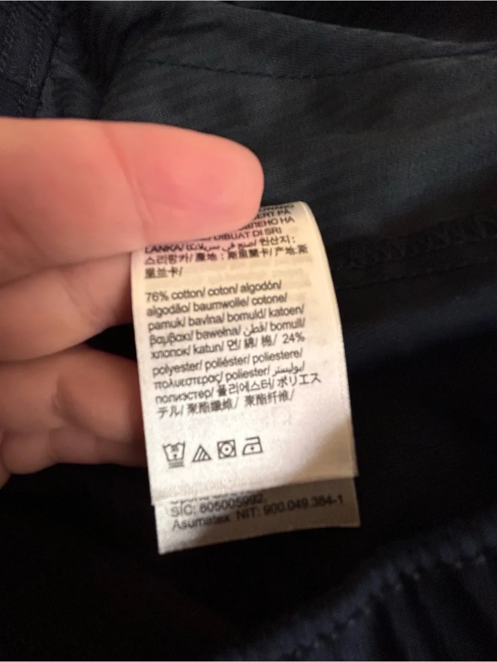 Calvin Klein Navy Drawstring Athletic Shorts